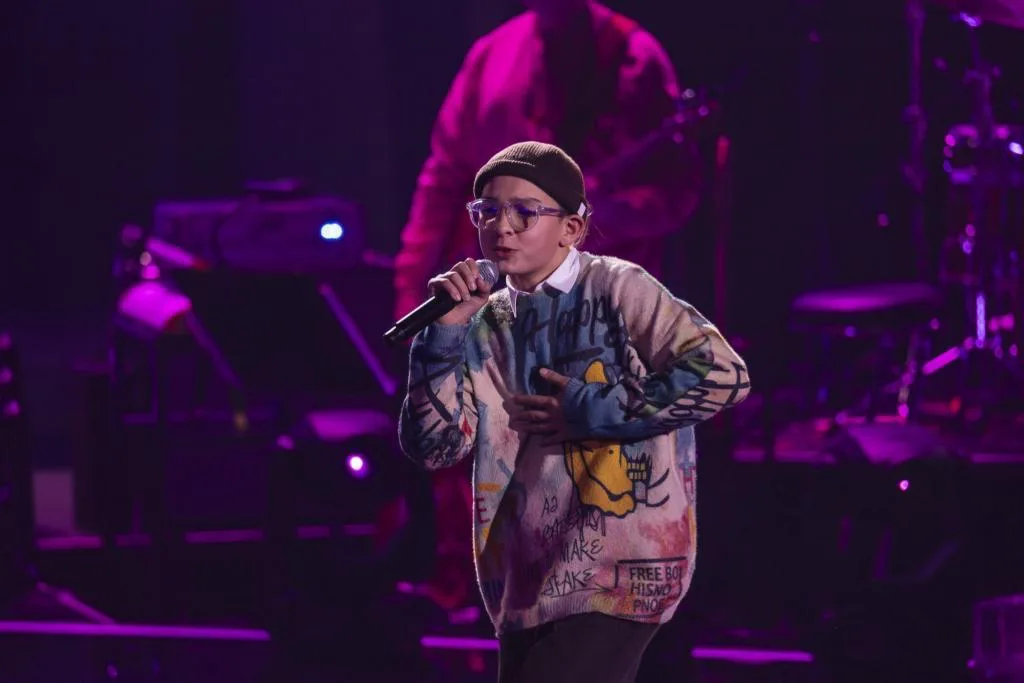 Der 13-jährige Illia Konovchenko alias Ilko stand am Karfreitag im Finale von «The Voice Kids». Ein Jugendlicher steht auf der Bühne.